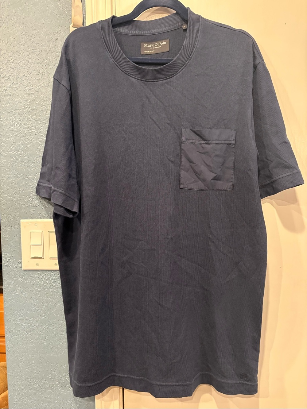 Men’s Marc O’polo ribbed cotton crew neck t shirt